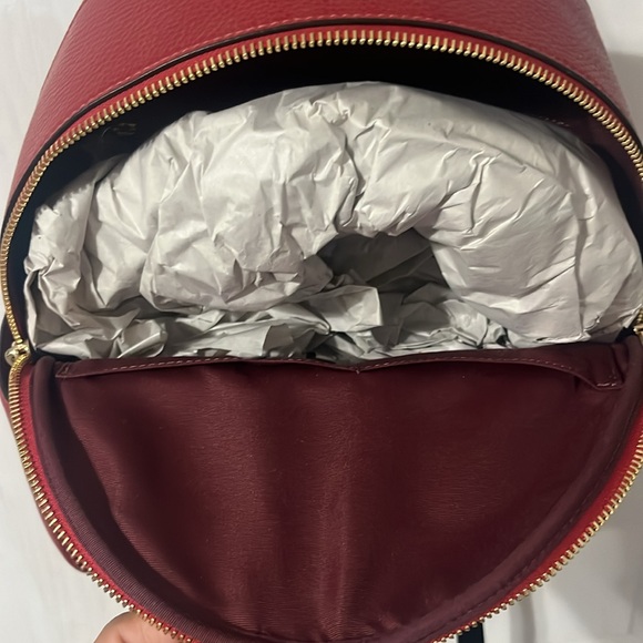 Beautiful 😻 red COACH backpack 🎒 purse ❤️💕💕BRAND NEW - Picture 3 of 6